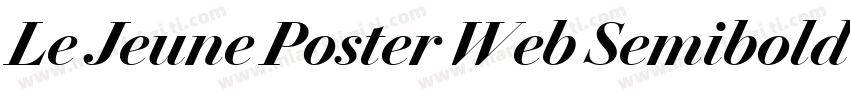 Le Jeune Poster Web Semibold字体转换